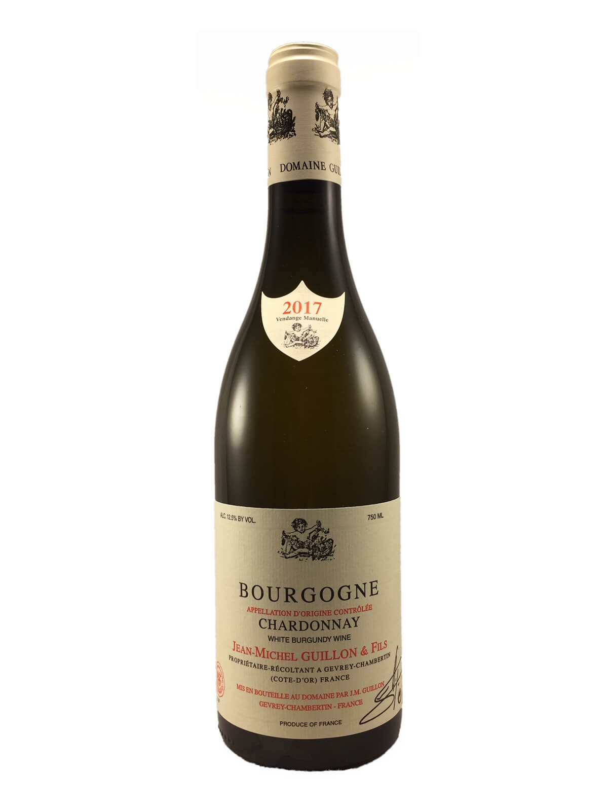 BOURGOGNE Chardonnay 2017 Domaine JEAN MICHEL GUILLON